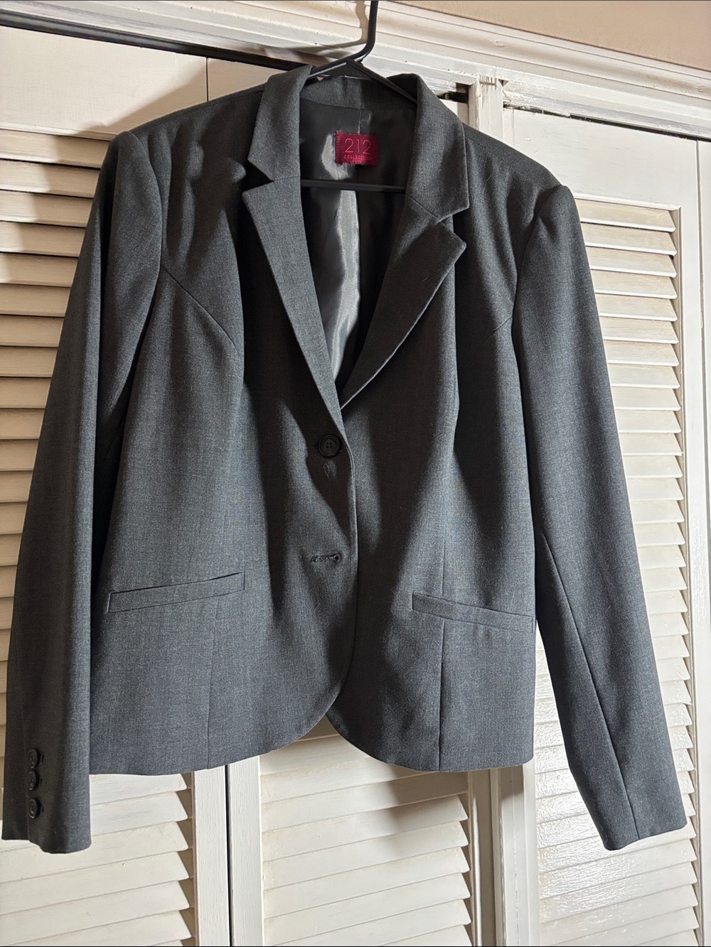 Charcoal Gray Tailored Blazer
